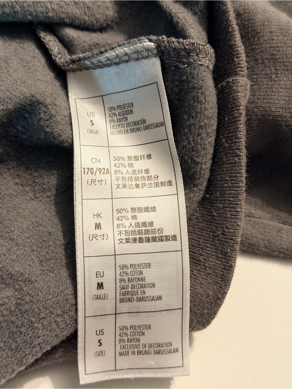 ⁠Disney Parks Womens S Gray Embroidered Mickey Mouse Pullover Sweatshirt Top - Picture 8 of 10